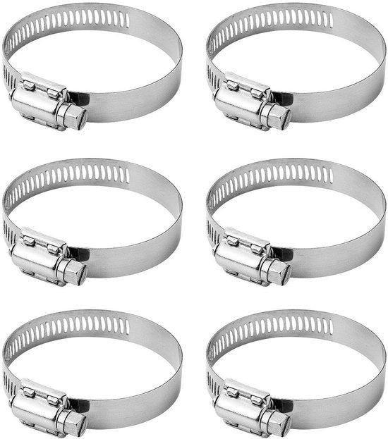 Set di Cuscinetti di Accoppiamento da 6 - Acciaio Inossidabile - Adattabile - Resistente alla Corrosione - Diametro di Accoppiamento 118-140 mm - Multifunzionale - Cuscinetto di Accoppiamento