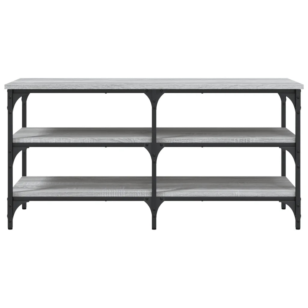 Panca Porta Scarpe-Sgabello-Panca Scarpiera Grigio Sonoma 100x38,5x49 Legno Multistrato