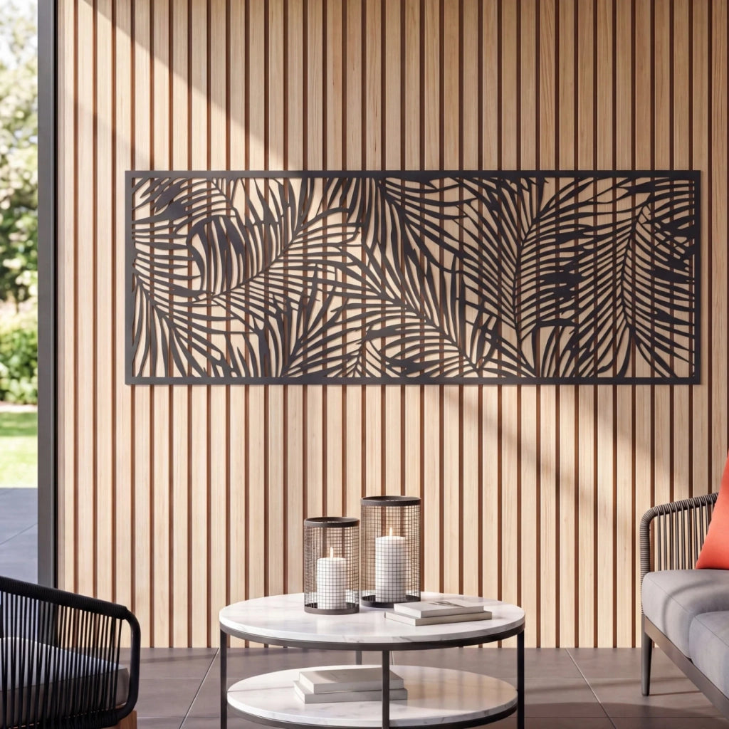IDMarket - Pannello decorativo universale 160 x 60 CM grigio PALMA