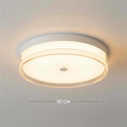 Plafoniera Tonda LED 24W CCT 3 Temperature IP40 Lampada Bianca Circolare Moderna Luce Soffitto Parete Bagno Ufficio 30cm