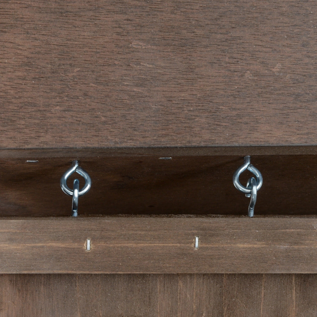 Conigliera 90x53x59 cm Casetta e Rampa in Legno Marrone