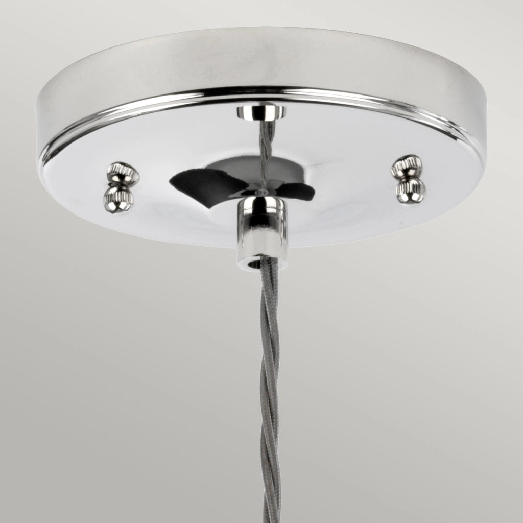 Lampada a sospensione Tiber nichel lucidato E27 Elstead