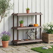 Unità di scaffalatura 3 livelli 100 x 40 x 96 cm PP Marrone 8011745