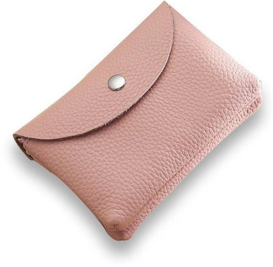 Portafoglio da Donna in Pelle Sintetica Doppio Fasce - Mini - Rosa - Vari Colori