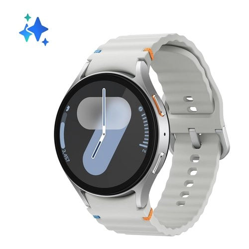 Samsung galaxy watch7 smartwatch galaxy ai, analisi del sonno, controllo con doppio avvicinamento di dita, batteria a lunga durata, gps, bluetooth, ghiera touch in alluminio 44mm silver - L310NZSAI