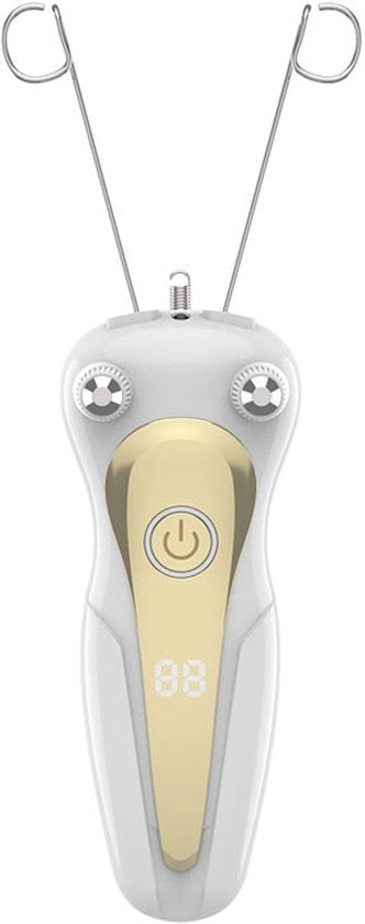 Epilatore elettrico per viso per donne - Epilatore elettrico per viso - Epilatore per viso con alimentazione USB e LED - Epilatore per viso per donne - Massaggiatore per viso - Rasatutto per viso