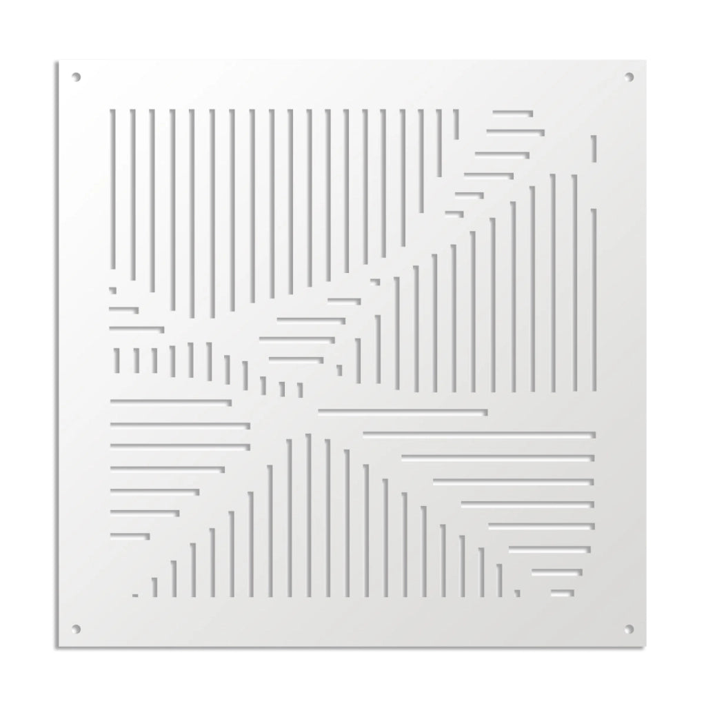 ROUTE - Pannello in PVC traforato - Parasole Colore: bianco, Misura: 73x73 cm