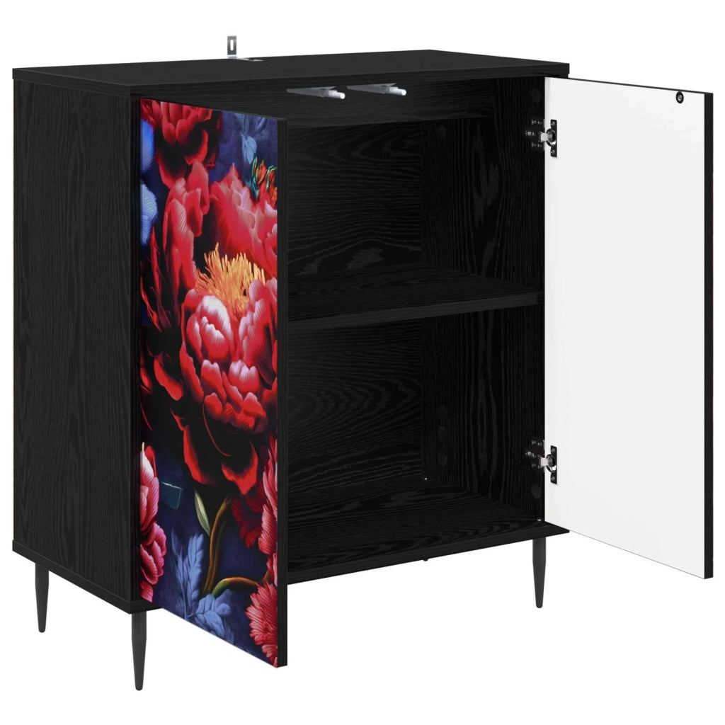 Credenza KIEL Rovere Nero 69 x 33 x 76 cm Legno ingegnerizzato 8006943