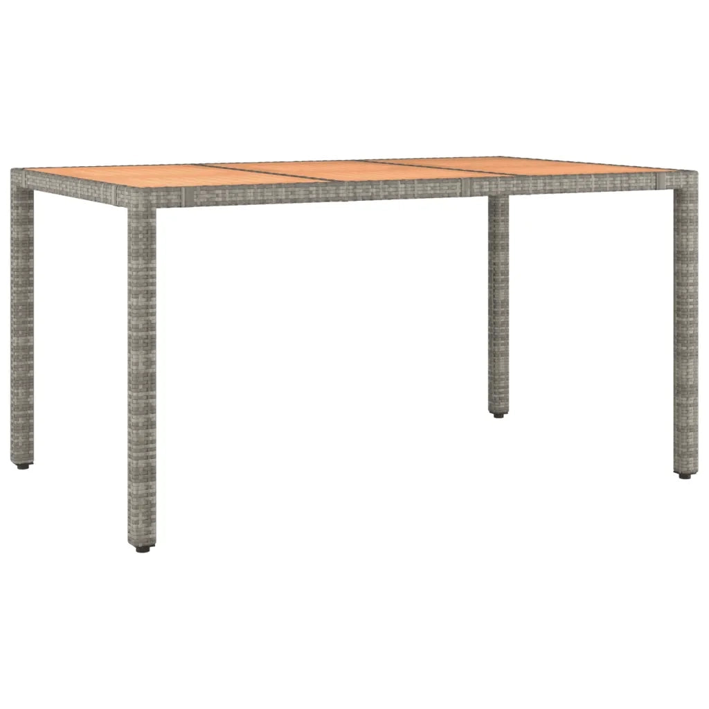 Set BistrÃ² da Giardino 5 pz con Cuscini in Polyrattan Grigio