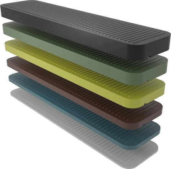 Set di sostegni da 600 pezzi - 100 mm x 24 mm x 1 mm-6 mm - Piastre di supporto in plastica - Realizzate in Germania