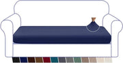 Tessuto Jacquard Stretch Super Zeno con Spandex - Fondo Elastico - Protezione Cuscino - 4-Zoni Blu Scuro