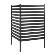 Pannello Sichtschutz 2 Pezzi Metall Grigio ¨C Zephmum ¨C 91x152 cm