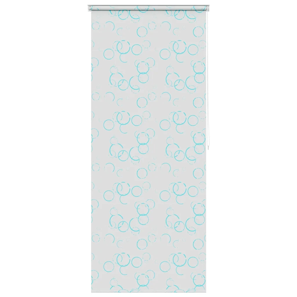 Tenda a Rullo per Doccia 80x240 cm con Motivo a Bolle