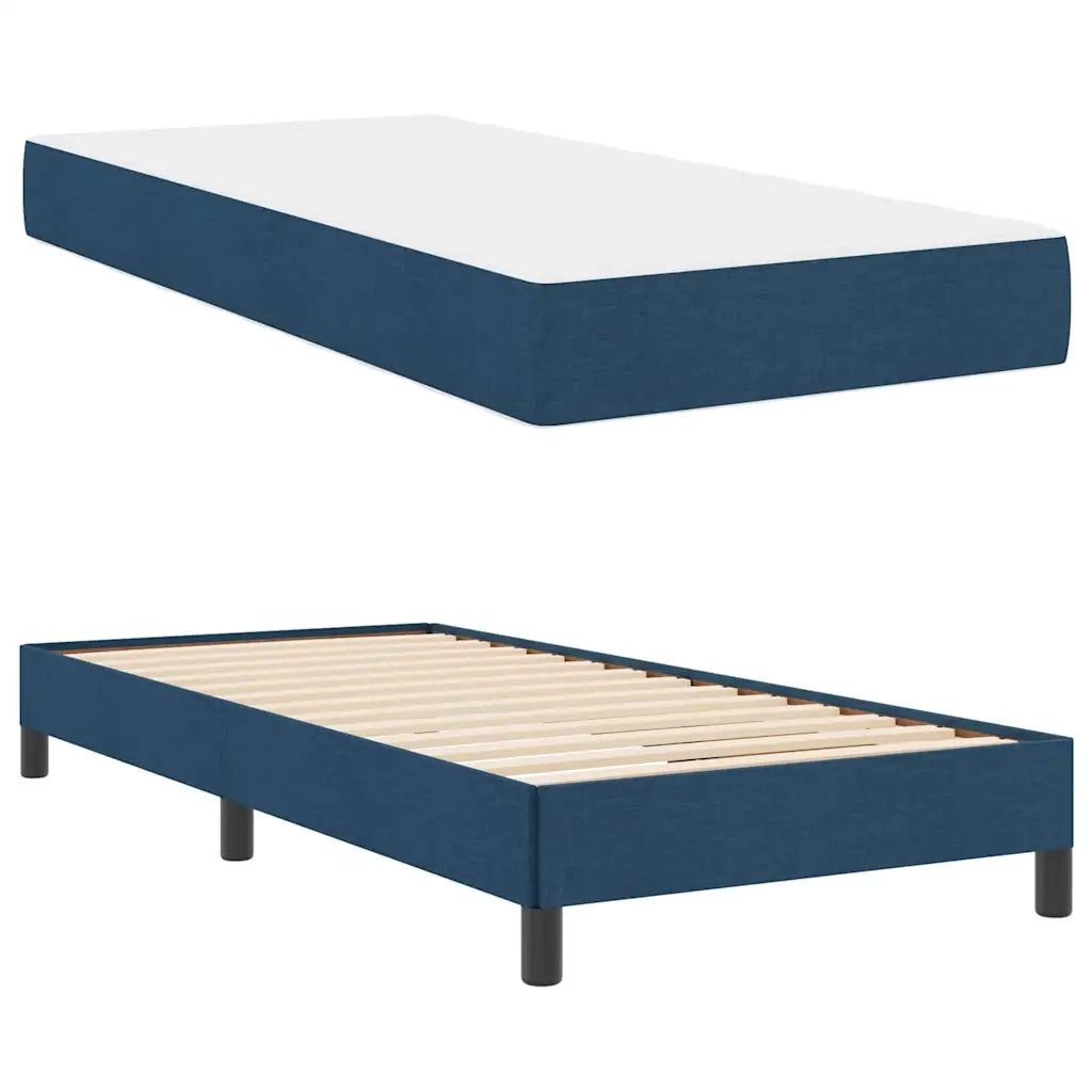 Letto a molle con materasso Blu 100 x 200 cm Tessuto 3398471