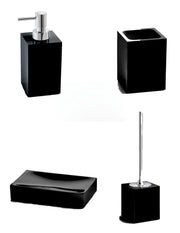 Set da 4 accessori d' appoggio GEDY linea Sofia nero matt