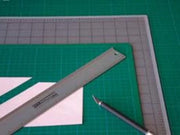 30 x 45 cm taglierino grigio nero con superficie autoadesiva