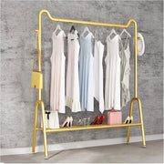 Appendiabiti Portatile Appendiabiti in Metallo Resistente Appendiabiti Indipendente con ripiano Inferiore per la casa Dormihotel/oro/150 cm