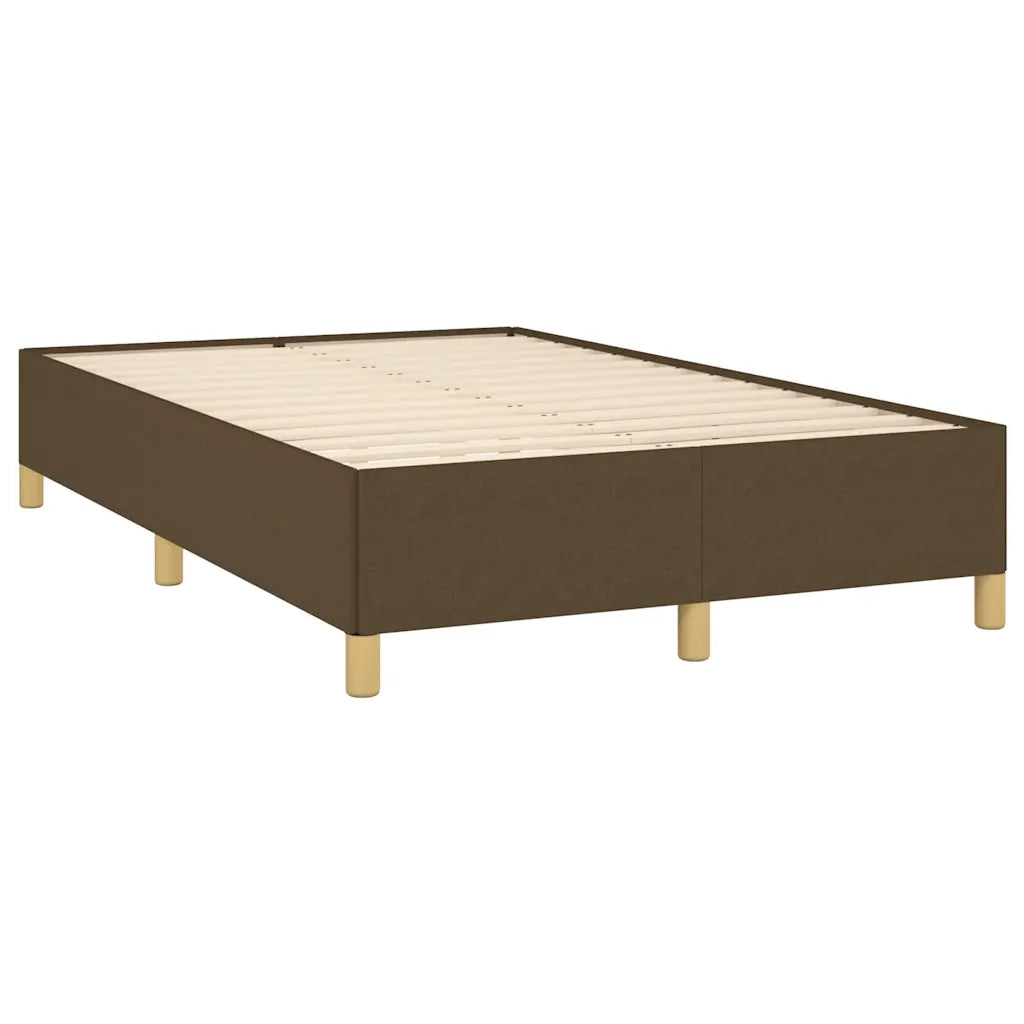 Letto a Molle Materasso e LED MarroneScuro 120x190cm in Tessuto 3270242