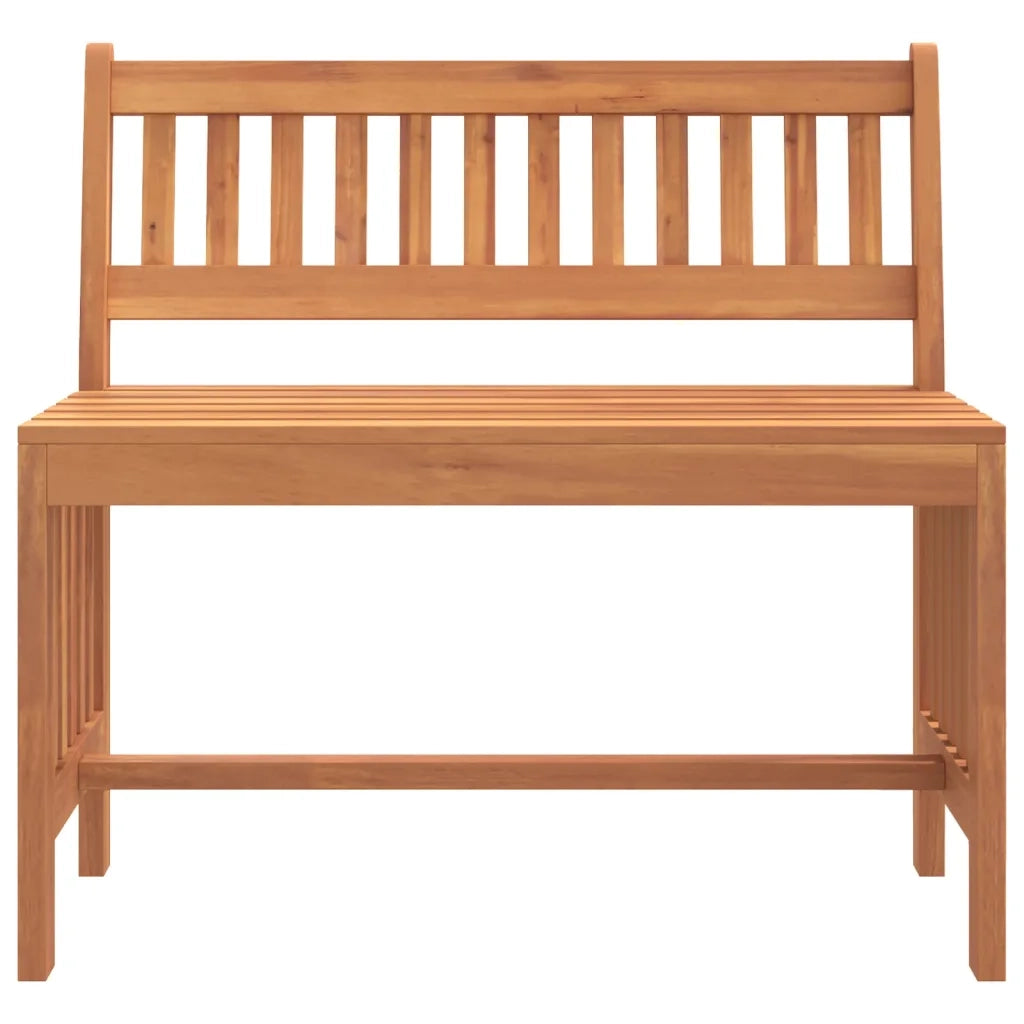 Panca da Giardino 80 cm Legno Massello di Eucaliptocod mxl 71668