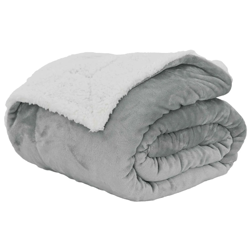 Coperta Grigio 130 x 150 cm Panno 42016985