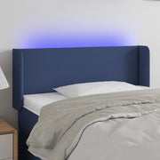 Testiera a LED-Testata con LED Blu 103x16x78/88 cm in Tessuto 941683