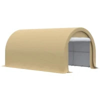 Tenda da Garage Resistente all'Acqua con Protezione UV UPF 30+ e Pareti Laterali Rimovibili, 5 x 3 m, Beige