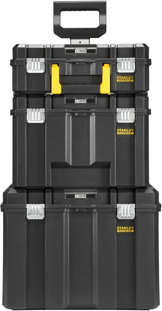 Stanley FATMAX FMST75753‑9 Pro‑Stack Trolley 3‑in‑1, Torretta Mobile con Ruote