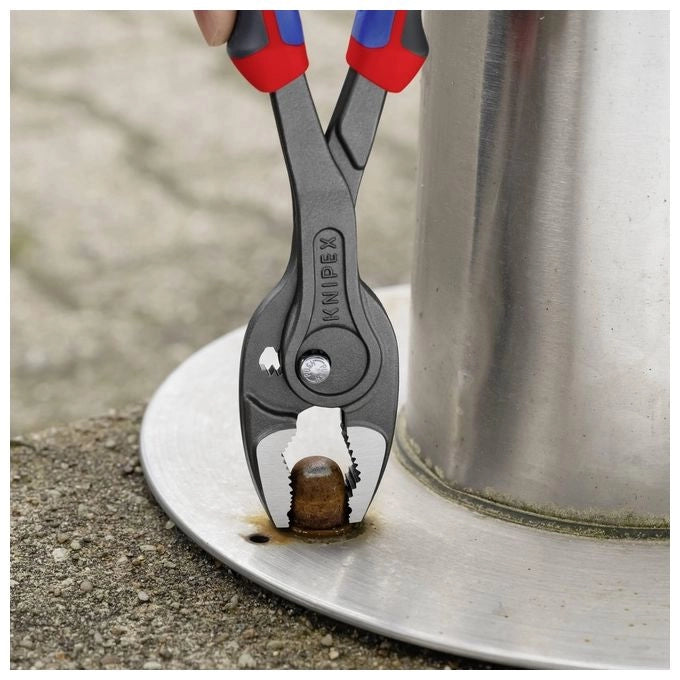 KNIPEX 82 02 250 TwinGrip Pinza a Presa Frontale e Laterale 7 Regolazioni Capacita' 5 27 mm colore Rosso-Blu