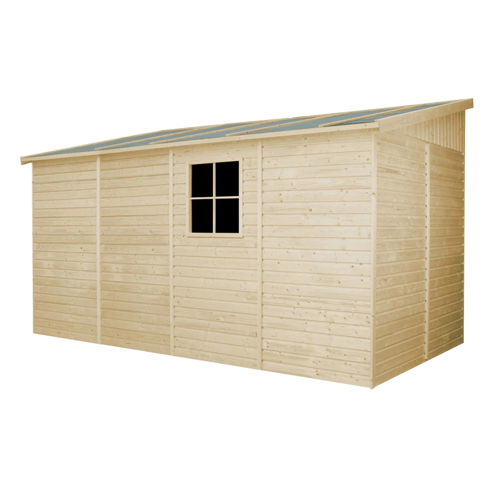 Casa da giardino in legno (con parete laterale) - 8,1 m?² - TIMBELA M340A+M340G
