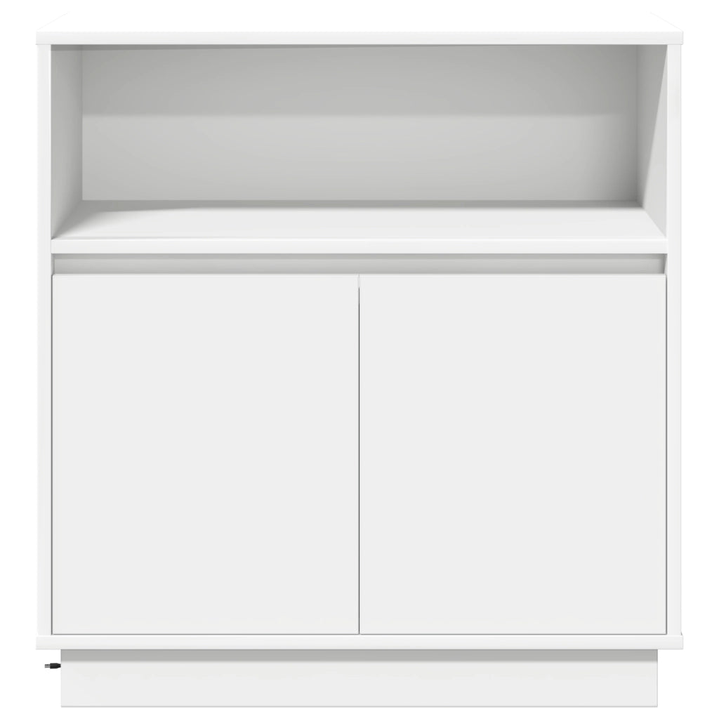 Mobile con LED Bianco 71x34,5x75 cm Legno Ingegnerizzato