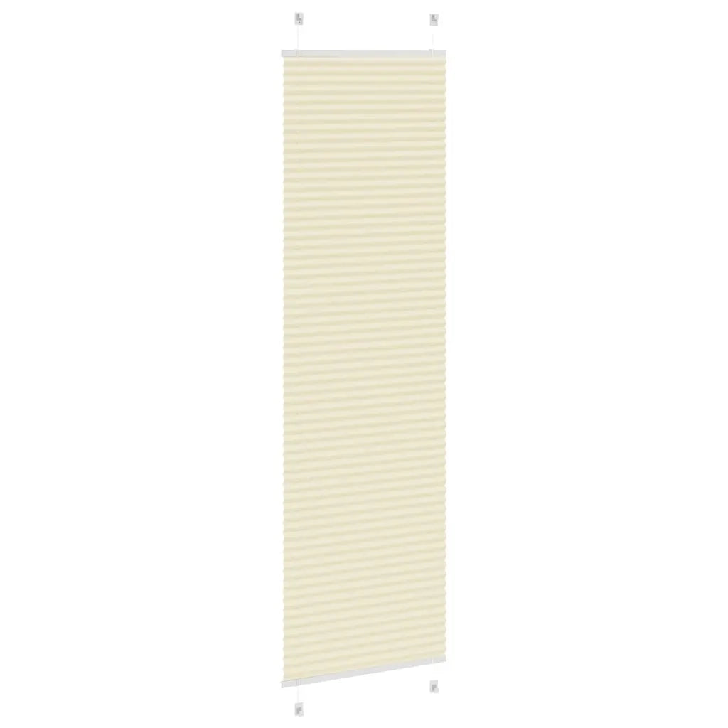 Tenda Plissettata Crema 65x200 cm Larghezza Tessuto 64,4 cm