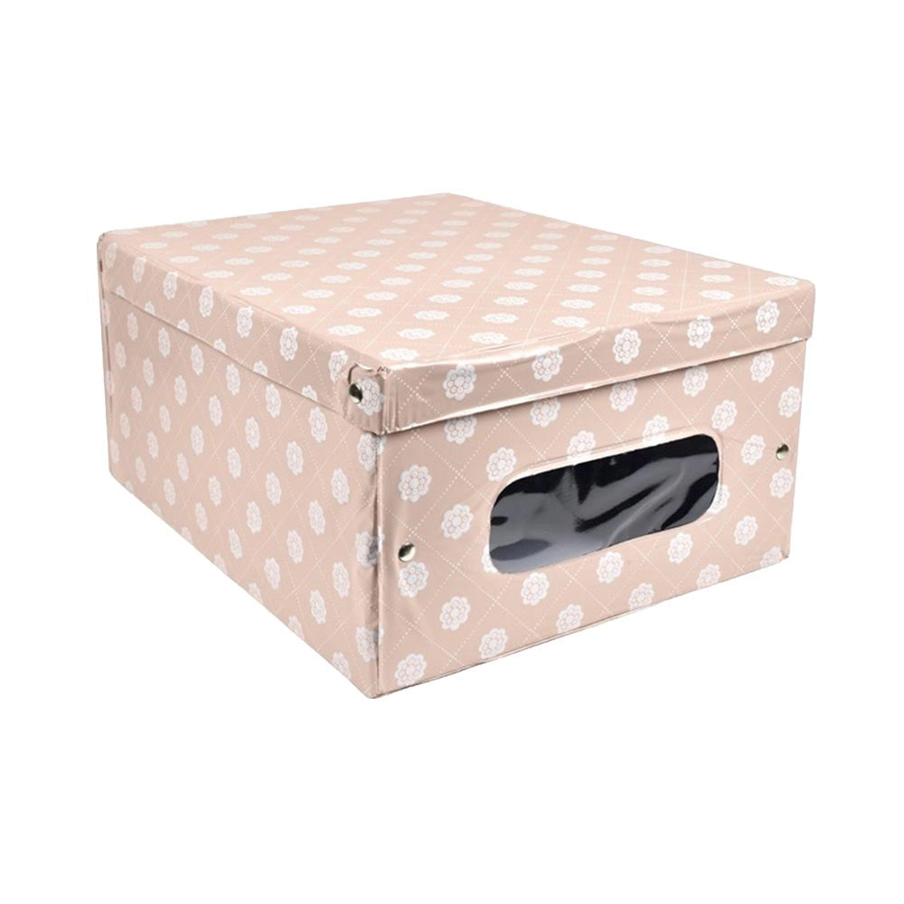 MAURY'S SCATOLA PORTABIANCHERIA CROME IN PVC 50 X 39 X H24 CM ASSORTITA