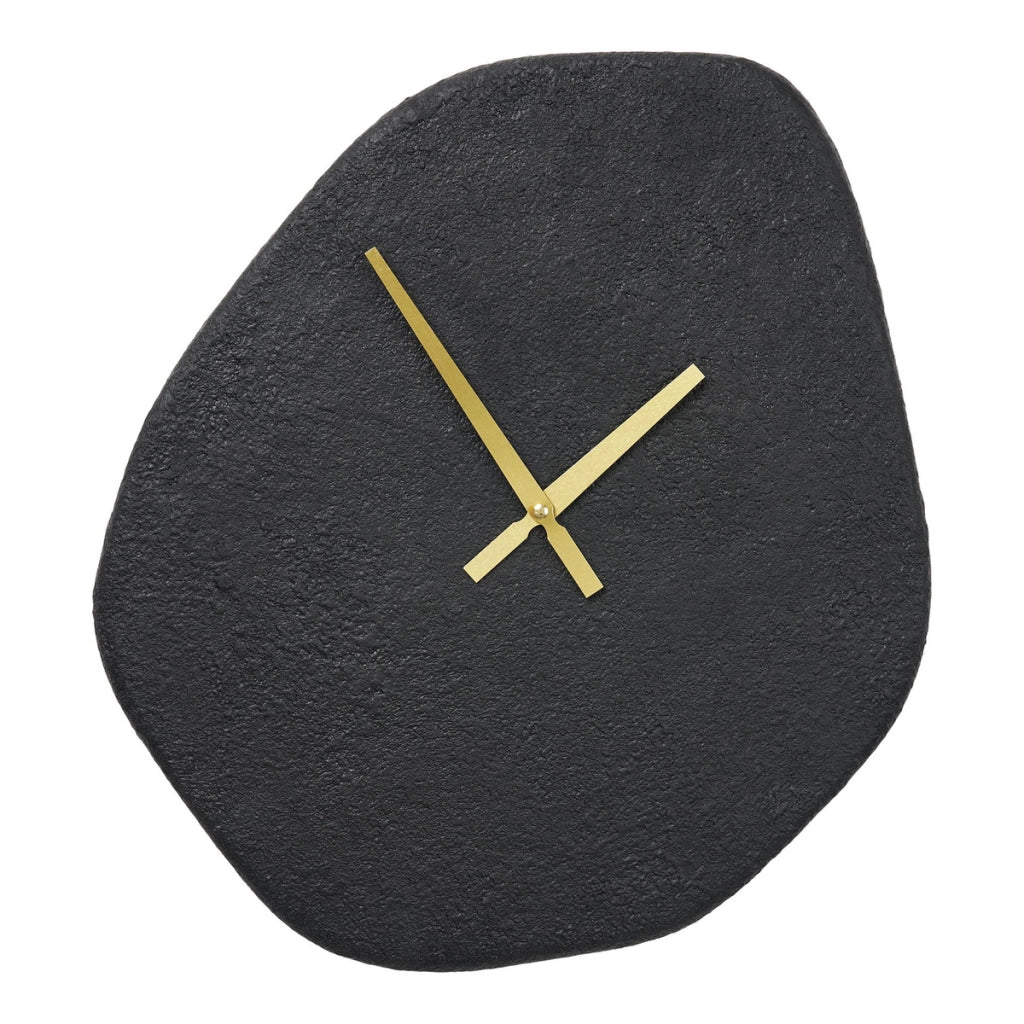 Orologio da Parete Vienna, Nero, Cemento, 3,5x38x45 cm