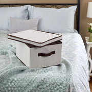 Trade Shop - Box Scatola Salvaspazio Armadio Contenitore Porta Oggetti Organizer 60x40x30 Cm -