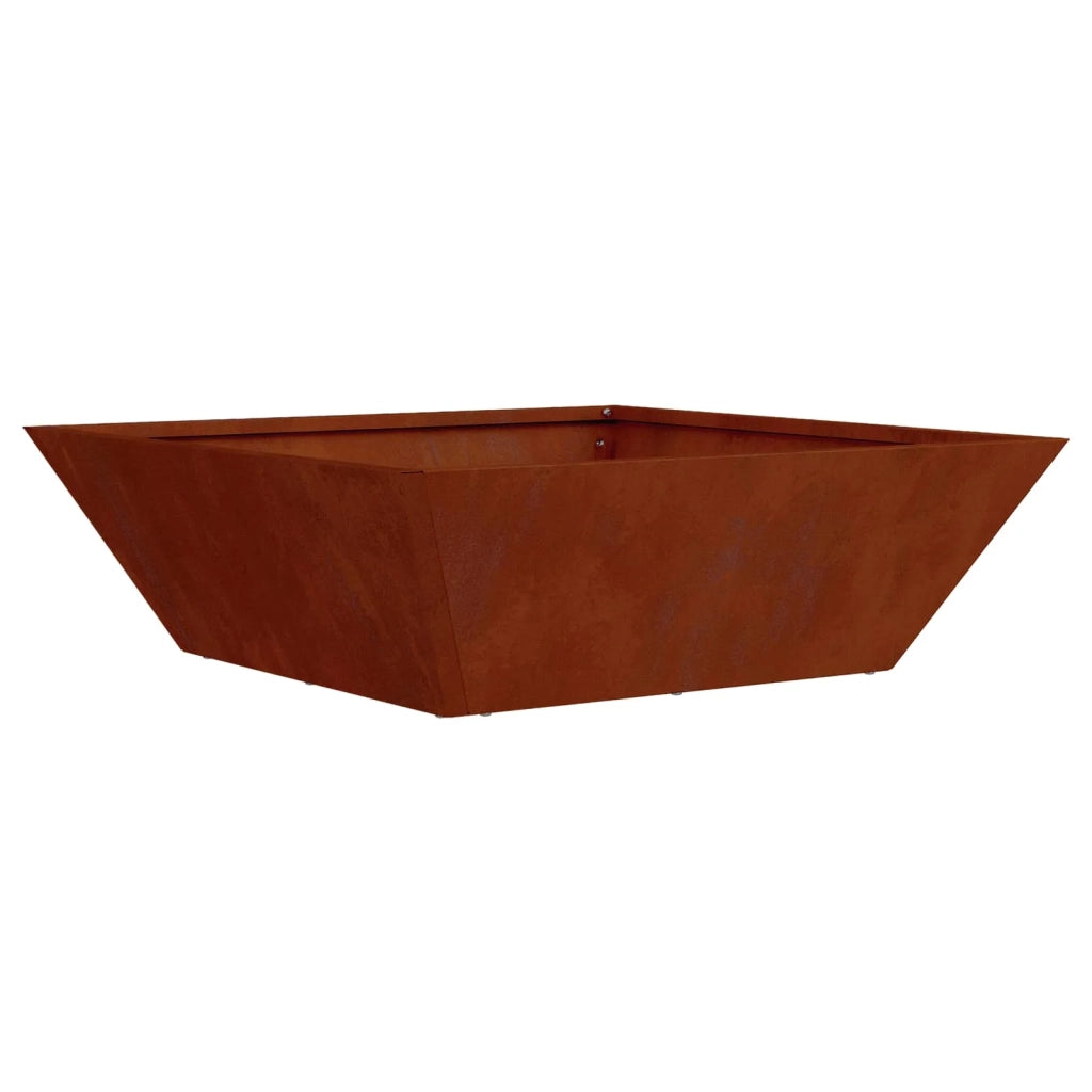 Fioriere | Cassetta per fiori | Vaso da giardino Ruggine 50 x 50 x 15 cm
