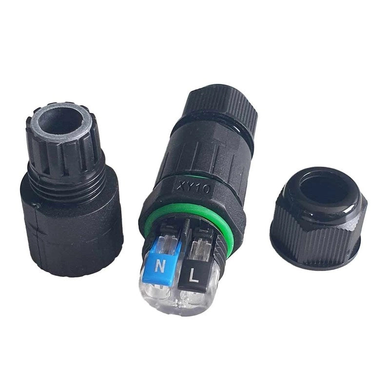 2 Connettori Veloce IP68 Forma I Manicotto Collegamento Cavo Esterno 77x20mm