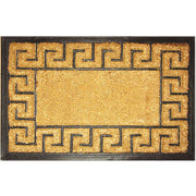 Zerbino Brixo Cocorub Greca 40x80 cm – Fibra di Cocco, Supporto in Gomma, Design Greca