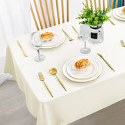 Tela da tavolo con protezione contro macchie champagne - lavabile e impermeabile - 150 x 300 cm per sala da pranzo, giardino, festa, matrimonio o casa stendibile