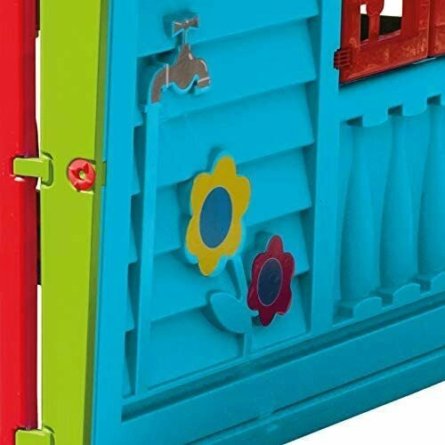 EIC Casetta per Bambini da Giardino in Resina Plastica Gioco Bimbi Esterno Interno