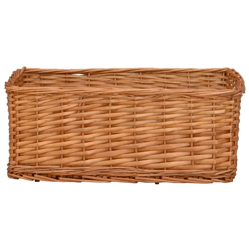 Set Cestini Impilabili 4 pz Marroni in Salice