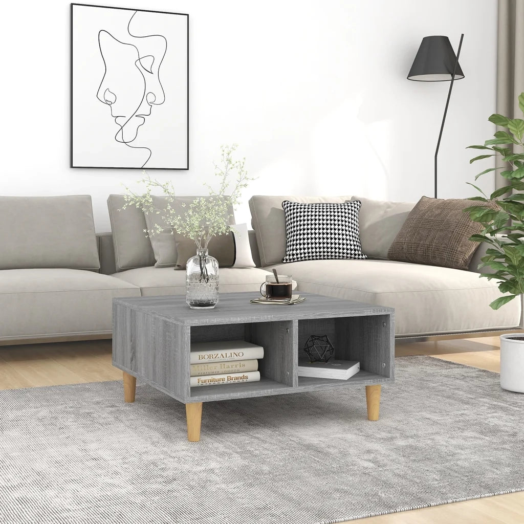 Tavolino da salotto | Tavolino da caff¨¨ | Tavolino da Soggiorno Grigio Sonoma 60x60x30 cm in Truciolato