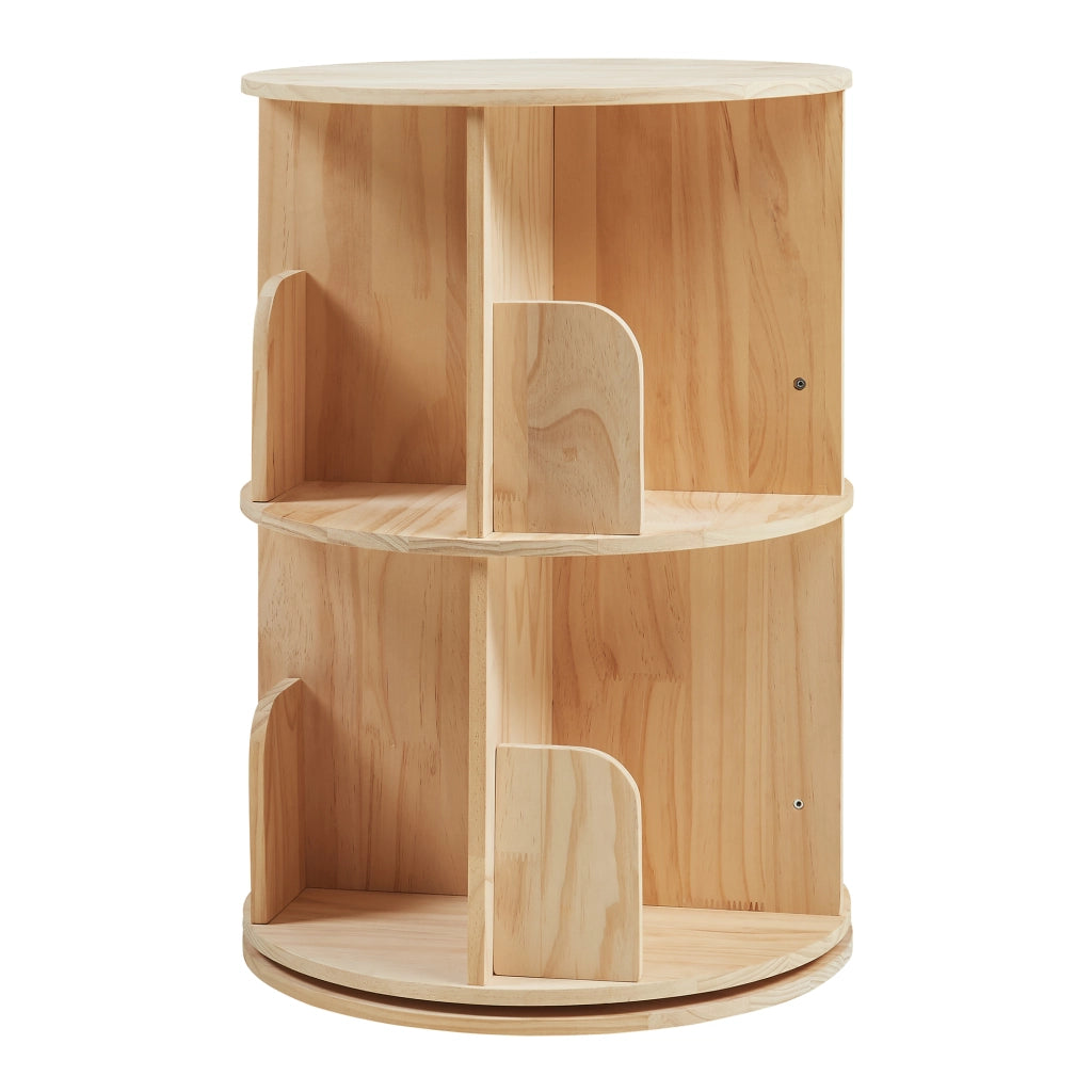 Libreria Girevole Chasek per Cameretta a 2 Livelli in Legno di Pino 65 x Ø44 cm [en.casa]