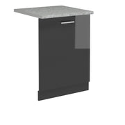 Vicco Coperchio per lavastoviglie Antracite lucido 60 cm , PL Marmo