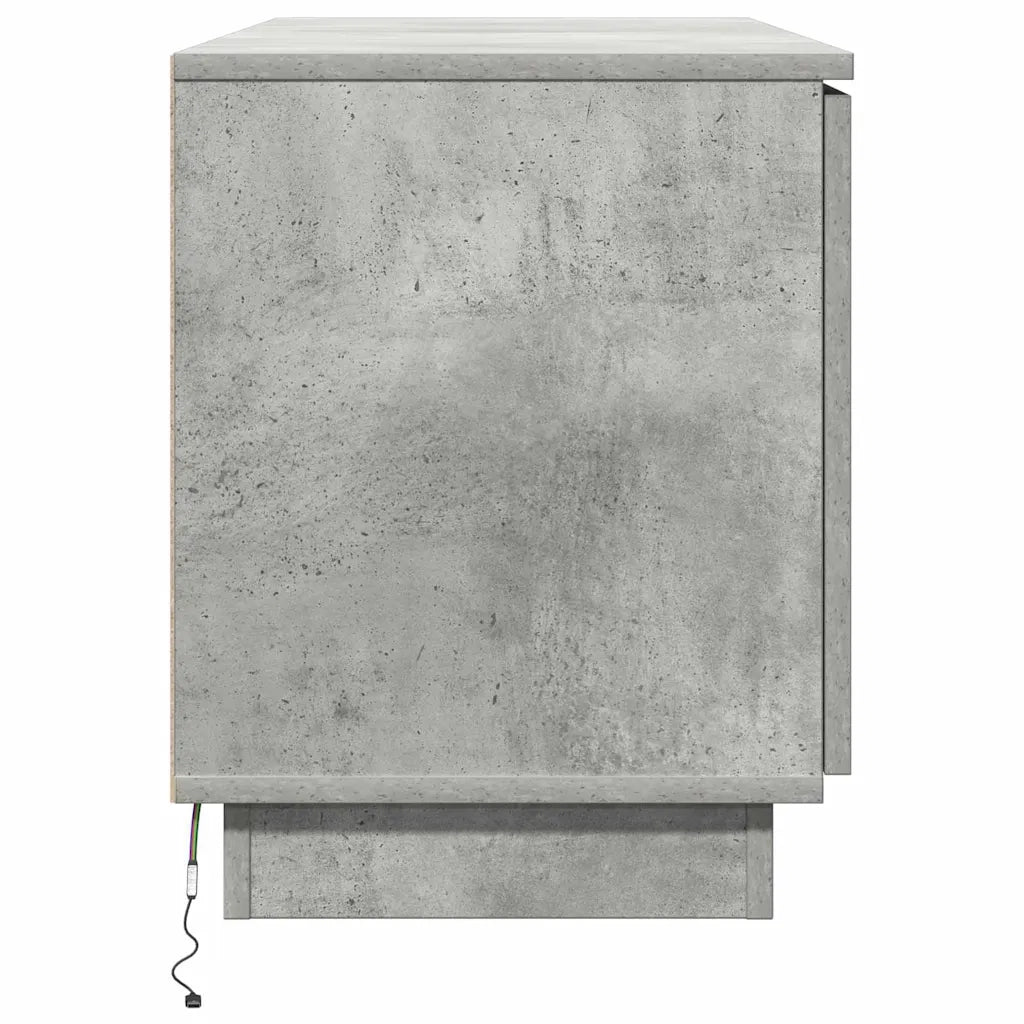 Mobile TV Grigio cemento 100 x 38 x 49 cm Legno multistrato 869669