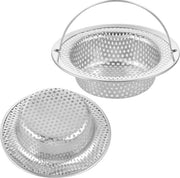 Settore con Maniglione in Acciaio Inox - Bocchetta per la Spazzatura - Diametro 10,9 cm - Settore per la Cucina e la Bagno