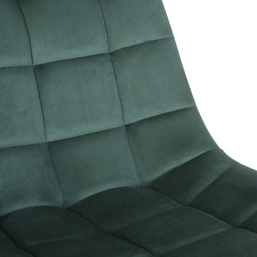 Sedia da ufficio Medford in velluto verde