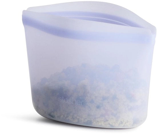 Bowl Premium herbruikbare sacchetto in silicone per alimenti, 2 pezzi, lavanda, sostenibile, resistente a forno, lavastoviglie e congelatore, eco-friendly, sacchetto per pranzo, 473 ml