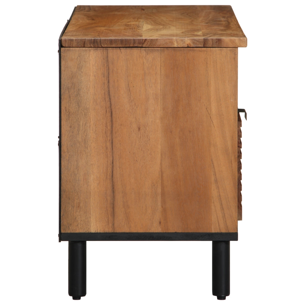 Mobile TV  100x33,5x46 cm in legno massello di acacia