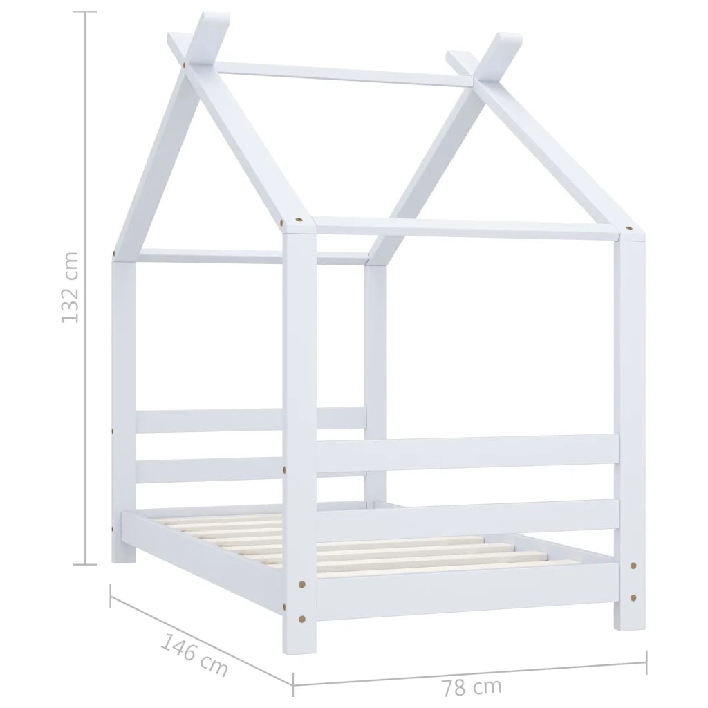 Giroletto per Bambini Bianco in Massello di Pino 70x140 cm cod mxl 77774