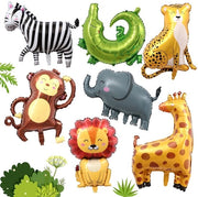 Set di palloni per fiesta per bambini 7 pezzi - palloni per fiesta jumbo con animali - palloni per fiesta riutilizzabili - idonei per feste per bambini - palloni per fiesta con elio